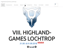 Tablet Screenshot of highland-games-lochtrop.de